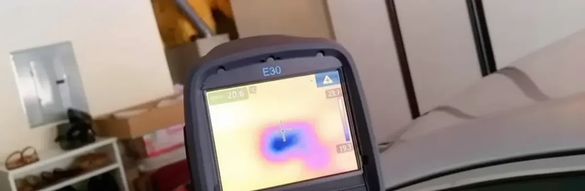 mold inspection using thermal imaging technology to detect moisture and hidden mold in a home in Columbia, MO